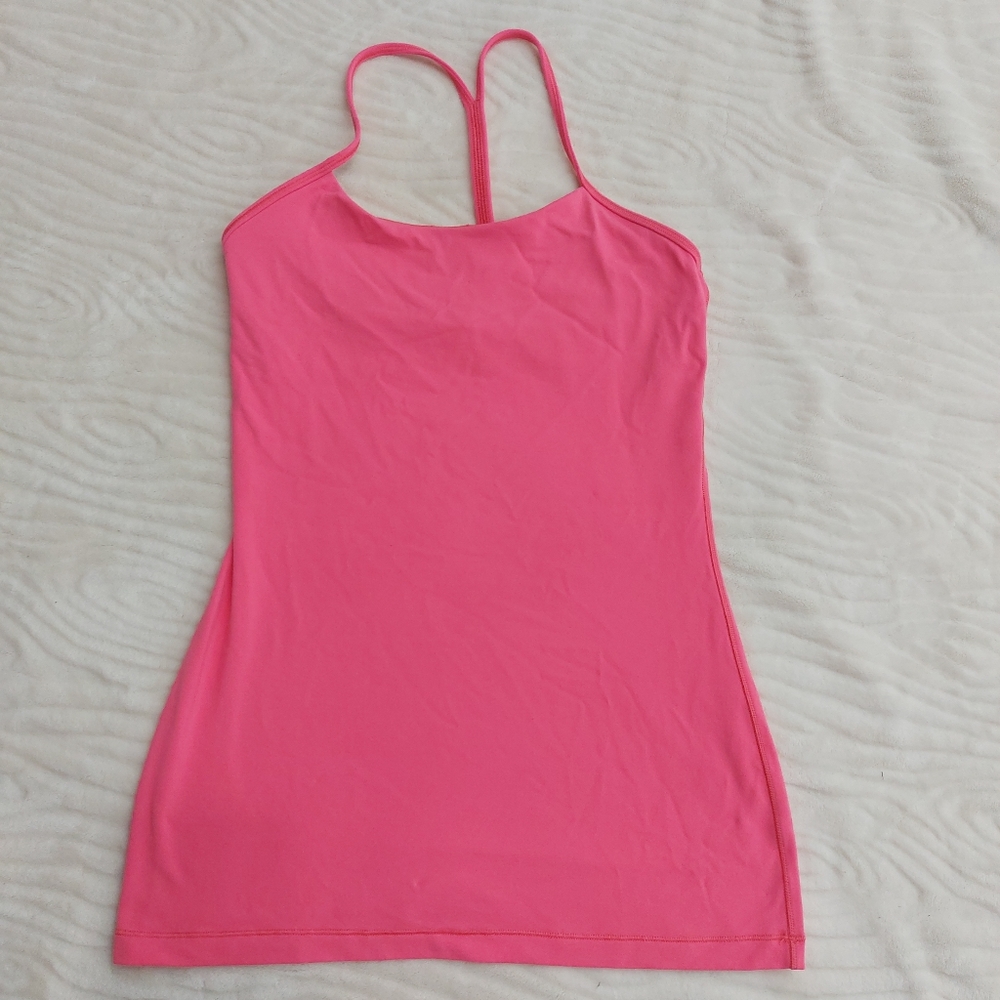 Lululemon Power Y Tank Bright Pink Sz 4